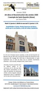 Art déco et reconstruction des années 1920. L'exemple de Saint-Quentin (Aisne)